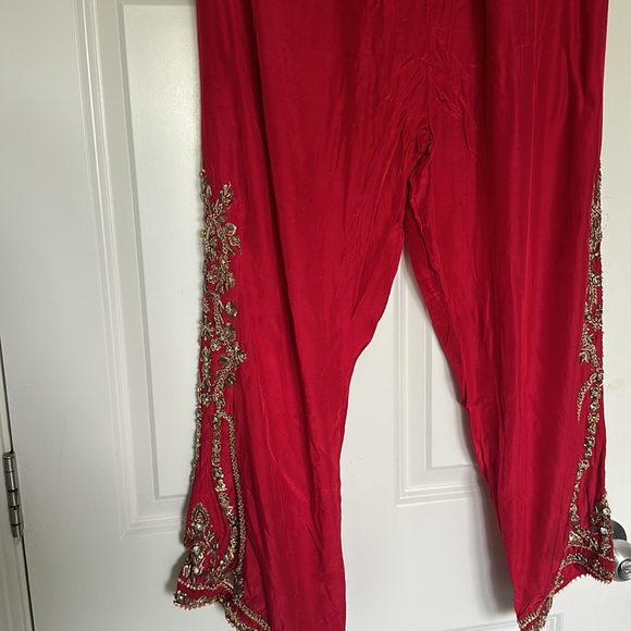 3pc Pakistani red shaadi suit/dress - Picture 13 of 17